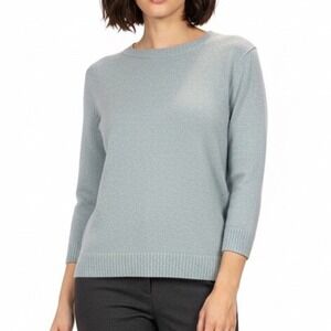 Seasalt Cornwall Carbis 80% Wool Jumper Sweater 16 Plus Blue Gray‎ $180